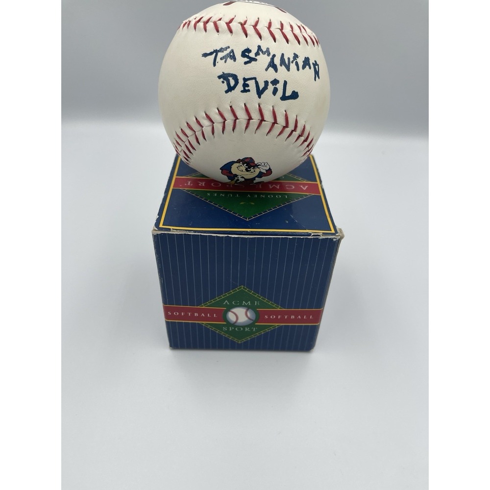 Vintage TAZ Tasmanian Devil Softball Looney Tunes ACME Sports Collection Unused - Picture 6 of 8